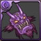 170紫色の鬼神面